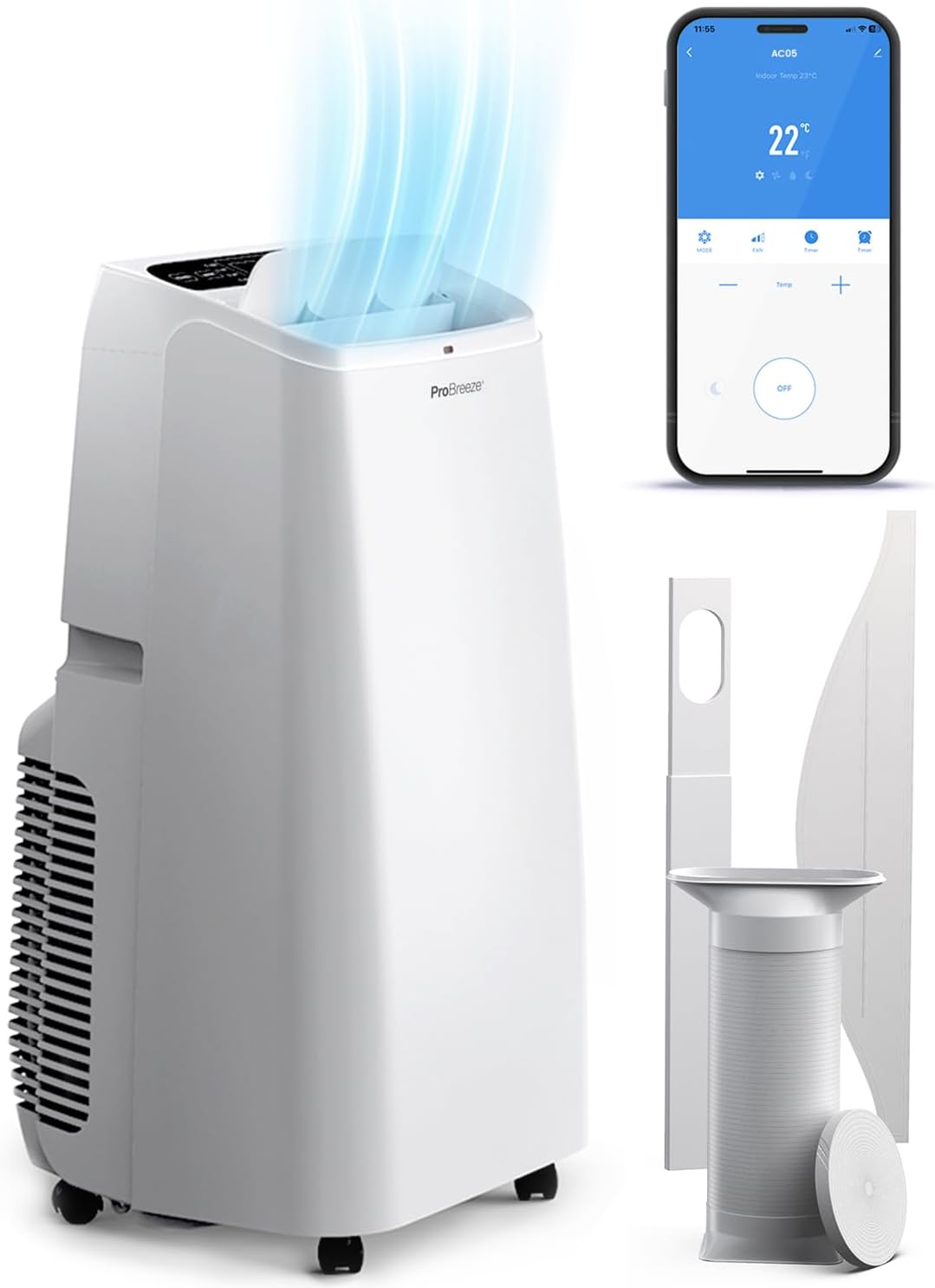 Pro Breeze 4-in-1 Powerful Portable Air Conditioner