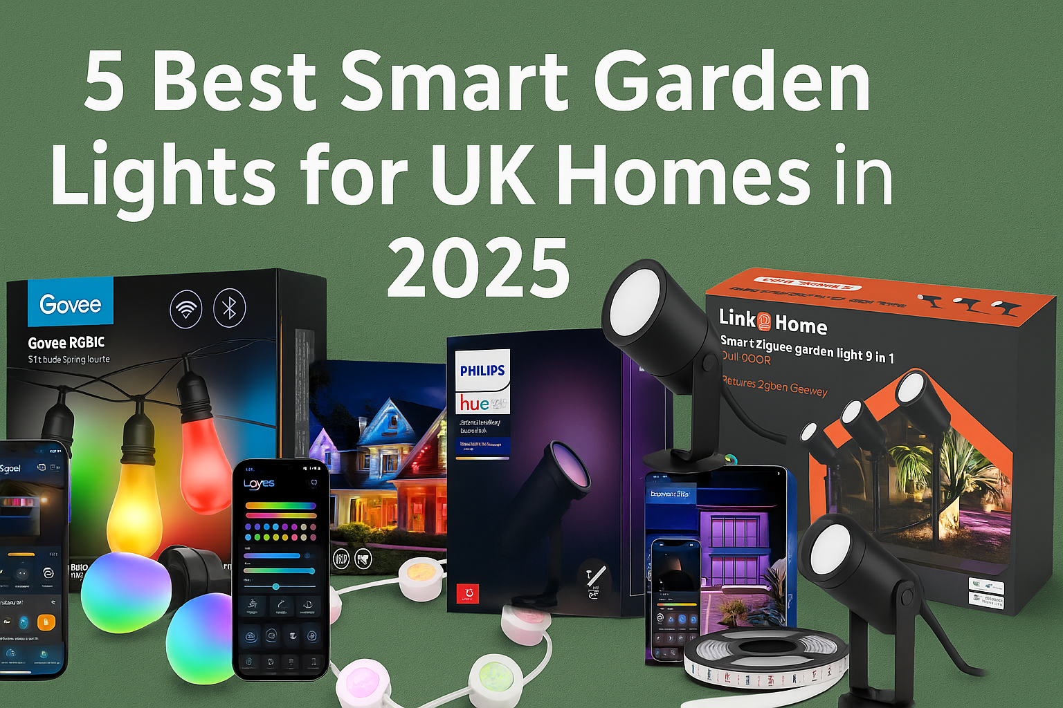 5 Best Smart Garden Lights for UK Homes in 2025