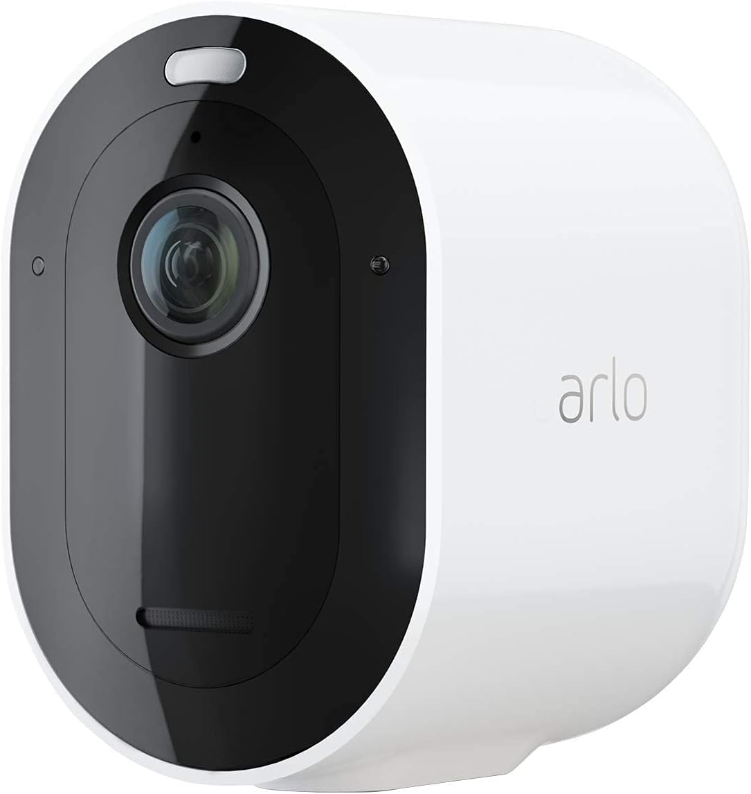 Arlo Pro 4 Outdoor Security Camera mounted on exterior wall