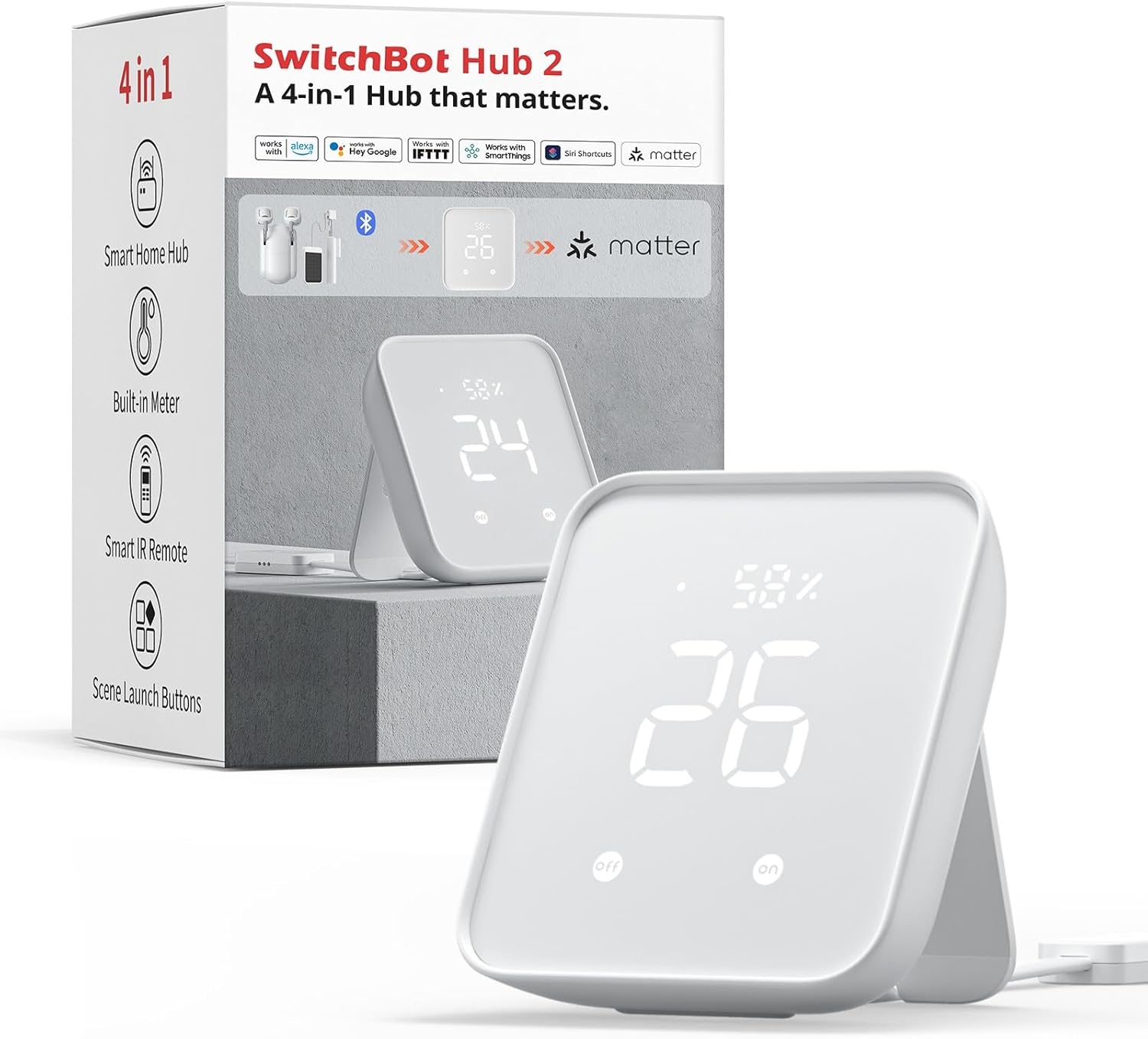 SwitchBot Matter Hub 2 – Smart Home Bridge