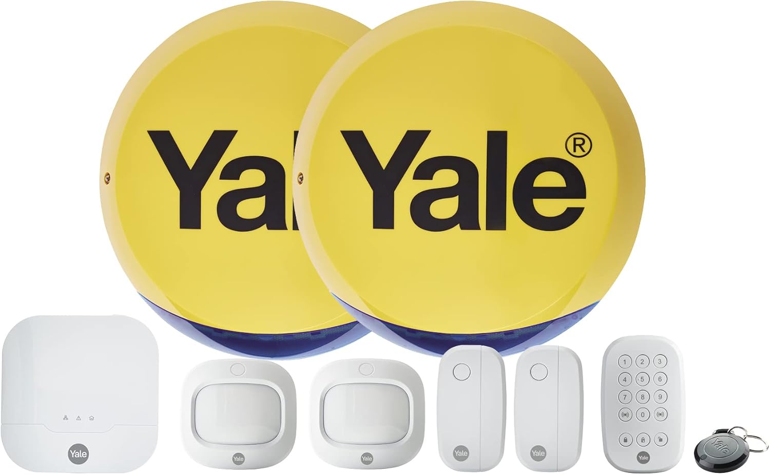 Yale IA-330 Sync Smart Home Alarm 9-piece kit contents
