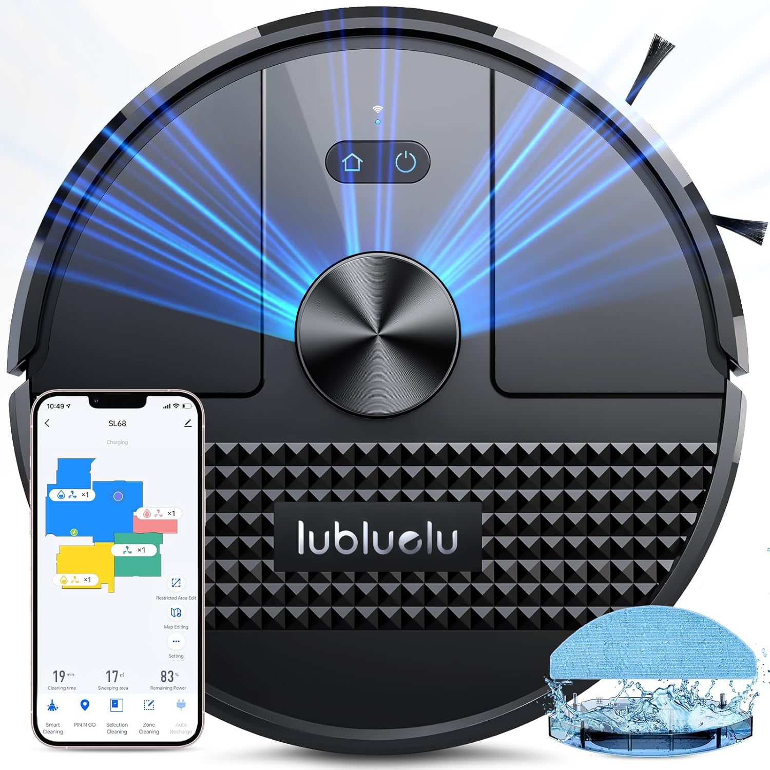 Lubluelu SL68 Robot Vacuum Cleaner with Mop