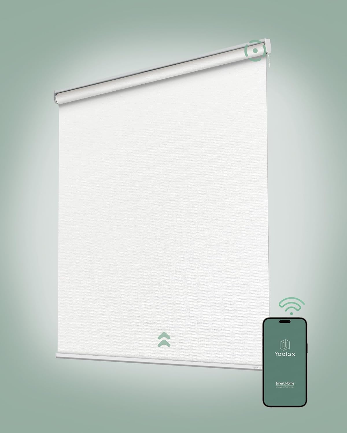 Yoolax Motorized Blinds with Remote, Blackout Smart Blinds for Windows